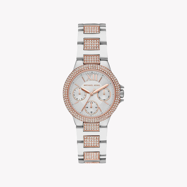 Michael Kors Women's Silver-Rose Gold Watch, Silver Dial | Mk6846 by i-watch
