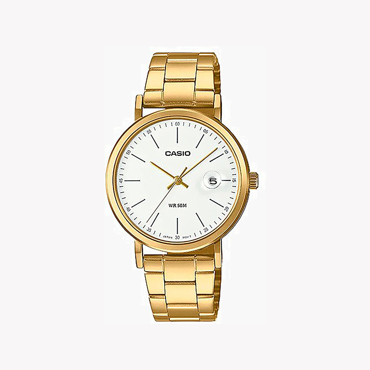 CASIO LTP-E175G-7EVDF - SPORTY ELEGANCE WOMEN'S WATCH WITH GOLD STAINLESS STEEL BAND