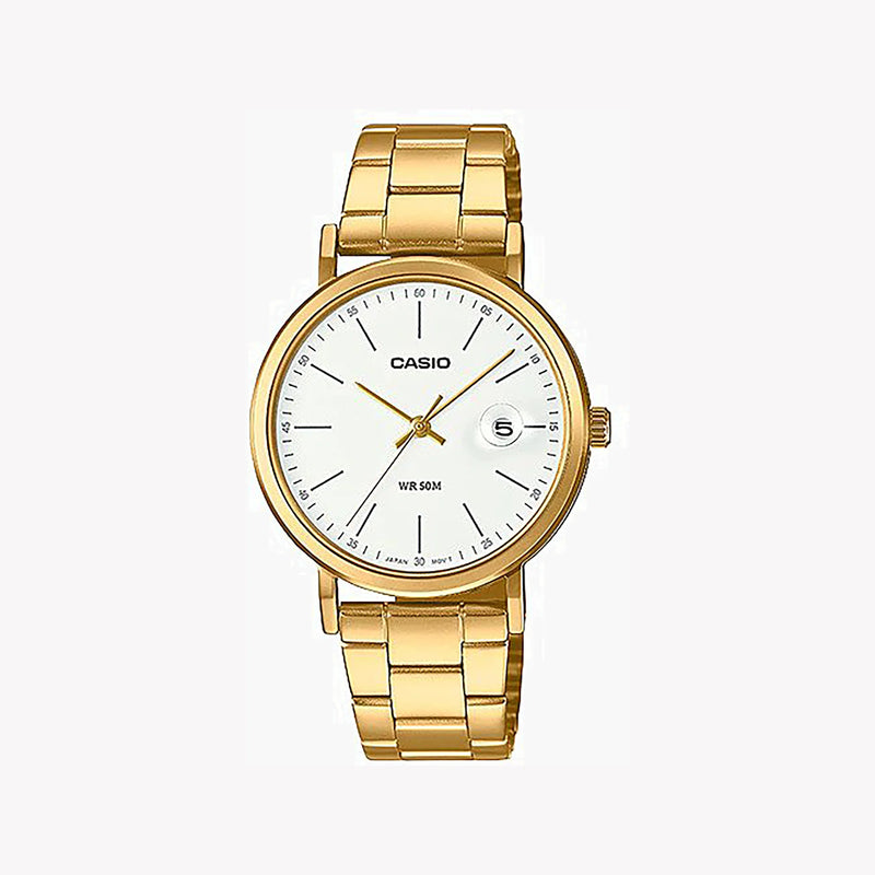 Casio Ltp-E175g-7evdf - Sporty Elegance Women's Watch With Gold Stainless Steel Band by i-watch