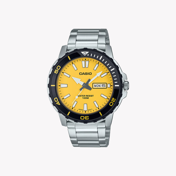 Mtd Men's Silver & Silver Gold Stainless Steel Watch | Mtd-125d-9avdf by i-watch