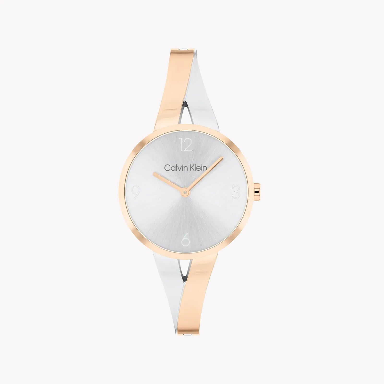 Ck Calvin Klein Women's Rose Gold Watch, Silver Dial | K2g271d6 by i-watch