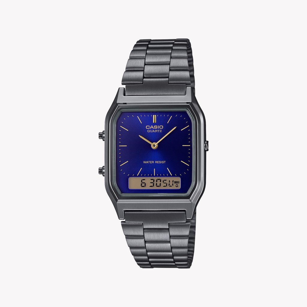 CASIO AQ-230EGG-2AEF VIBRANT ELEGANCE - STYLISH WOMEN'S WATCH WITH GRAY & BLUE DESIGN