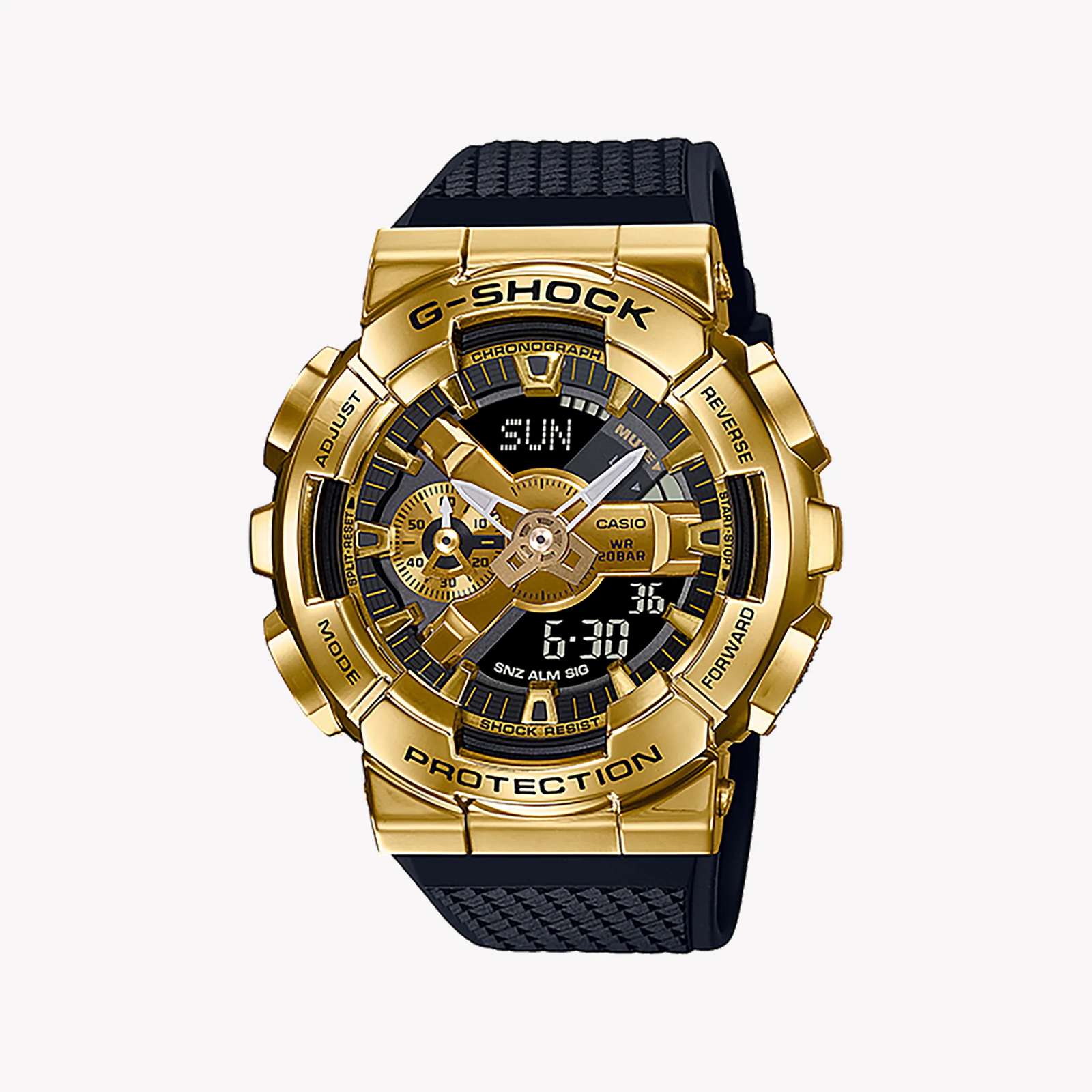 G-Shock Men's Gold & Black Watch, Resin Band | Gm-110g-1a9dr by i-watch