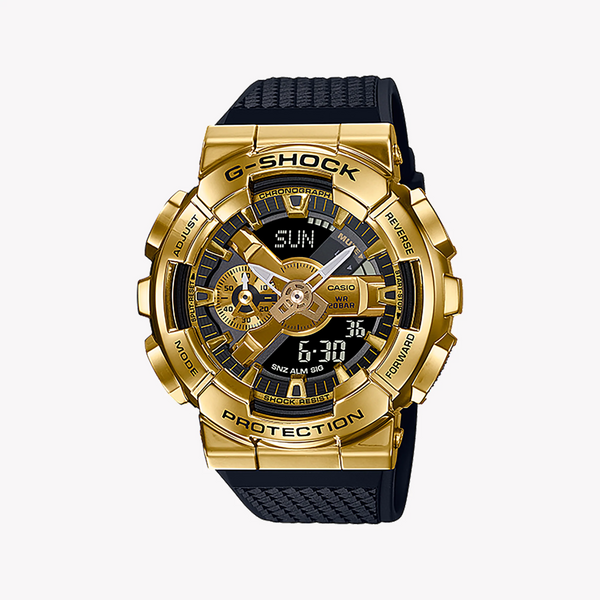 G-Shock Men's Gold & Black Watch, Resin Band | Gm-110g-1a9dr by i-watch