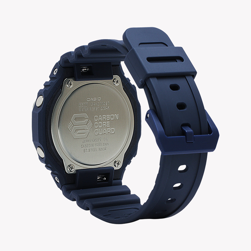 CASIO G-SHOCK GA-2110ET-2ADR - BOLD BLUE OCTAGON MEN'S WATCH with Resin Band and Digital Dial-i-Watch-2