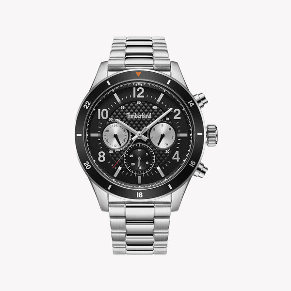 Timberland Men's Silver Stainless Steel Watch, Black Dial | Tdwgk2201004 by i-watch