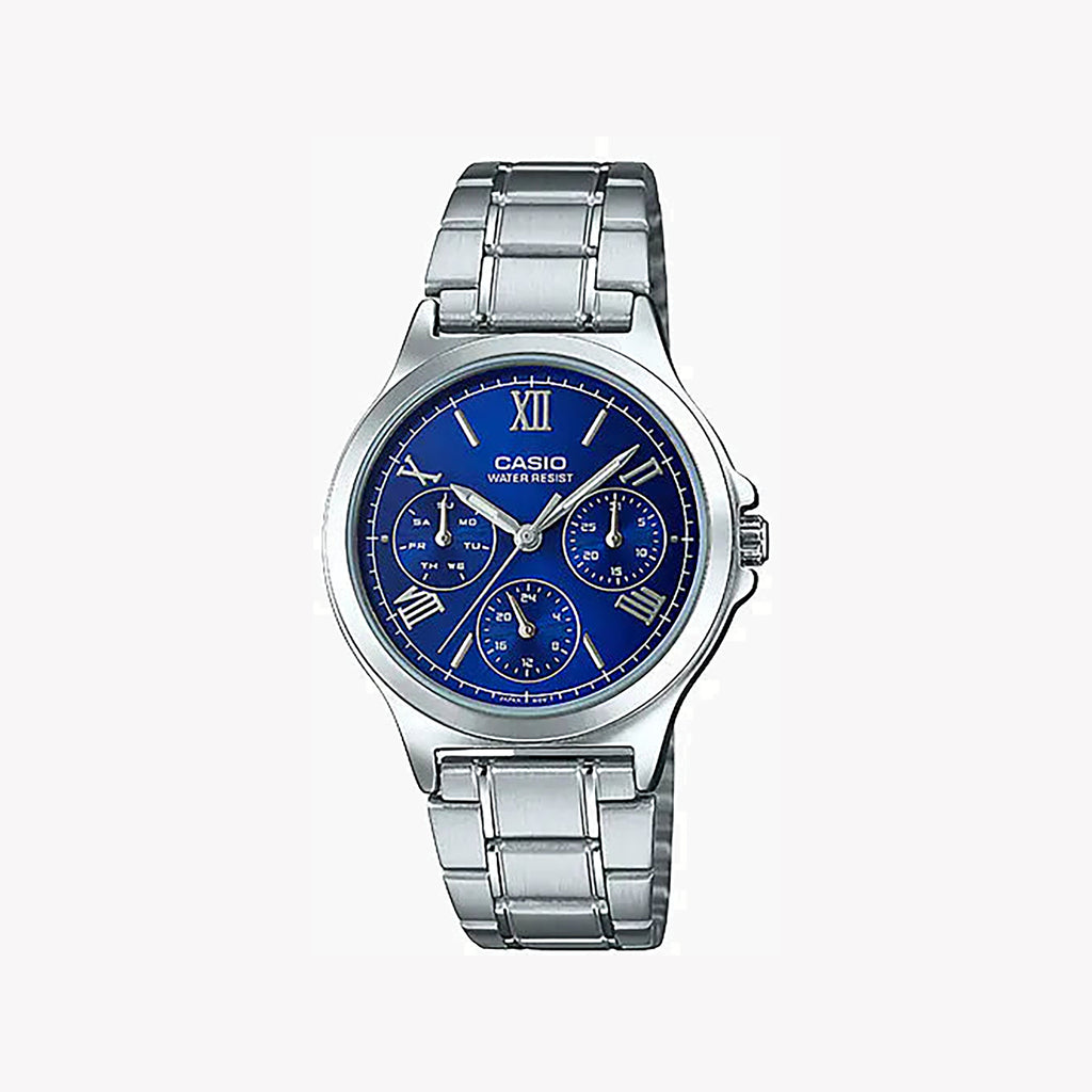 CASIO Women's Watch with Silver Stainless Steel Case and Silver Stainless Steel Band-i-Watch-4