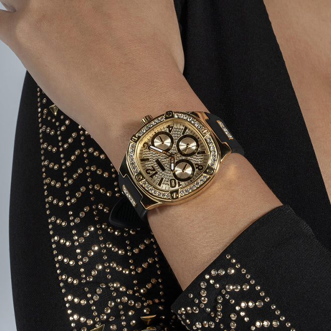 GUESS GW0619L2 - BOLD CHIC VIBRANCE Women's Watch with Gold Case and Multicolor Dial-i-Watch-5