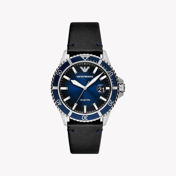 Emporio Armani Men's Silver Watch, Blue Dial | Ar11516 by i-watch