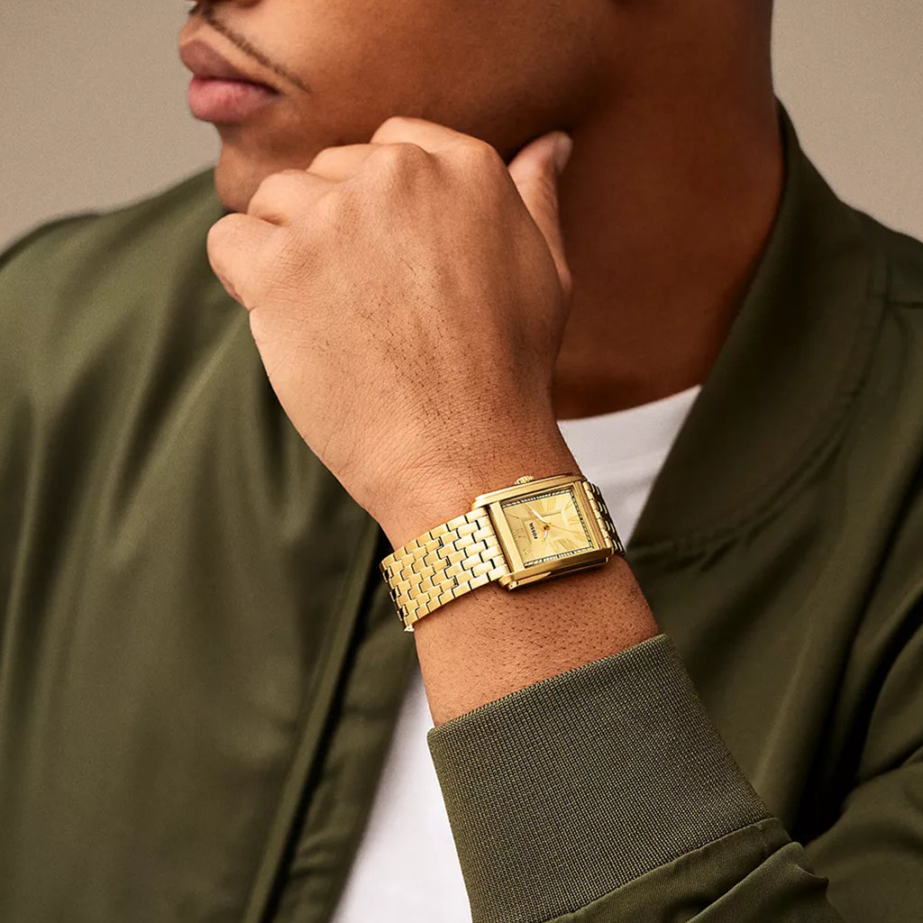 FOSSIL FS6009 ELEGANCE - TIMELESS GOLD STAINLESS STEEL MEN'S WATCH-i-Watch-2