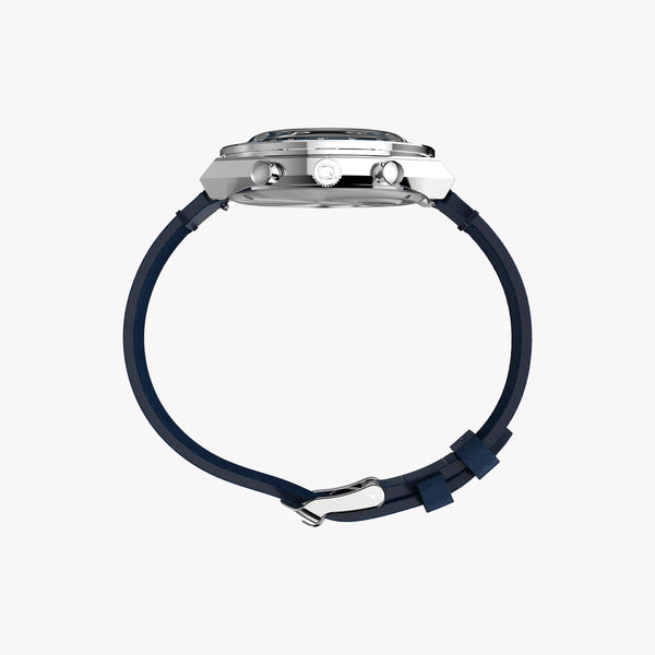 TIMEX Q DIVER CHRONO SST CASE - BOLD BLUE DIAL & STRAP MEN'S WATCH-i-Watch-5