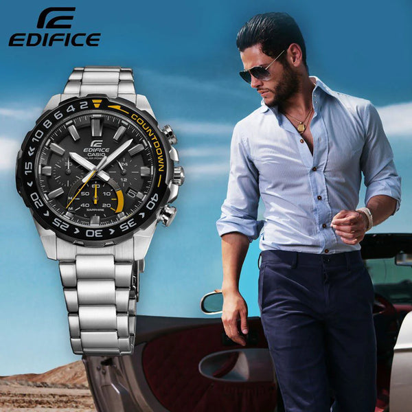 Casio Edifice Efs-S550db-1avudf - Bold Sporty Men's Watch With Solar Power & Sapphire Glass by i-watch