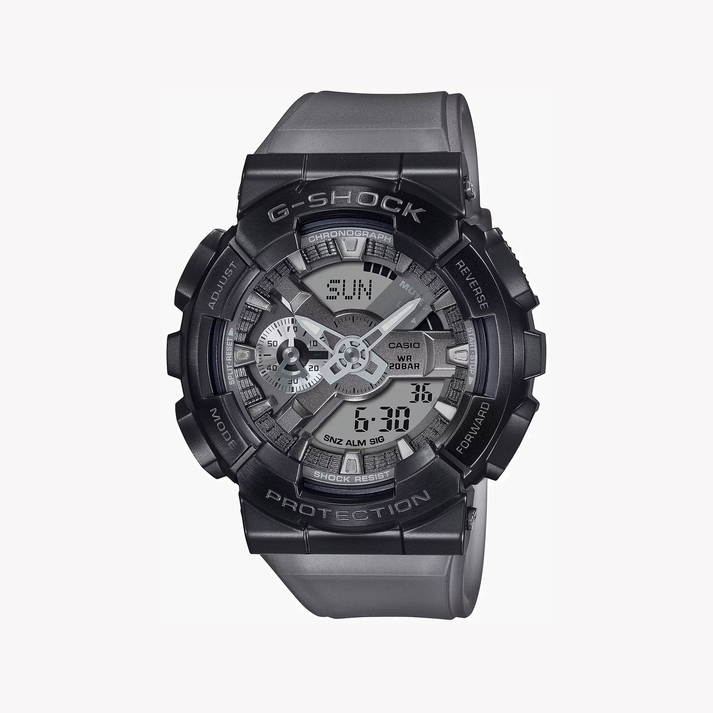 CASIO G-SHOCK GM-110MF-1ADR - SPORTY ELEGANCE UNISEX TIMEPIECE WITH GRAY RESIN BAND