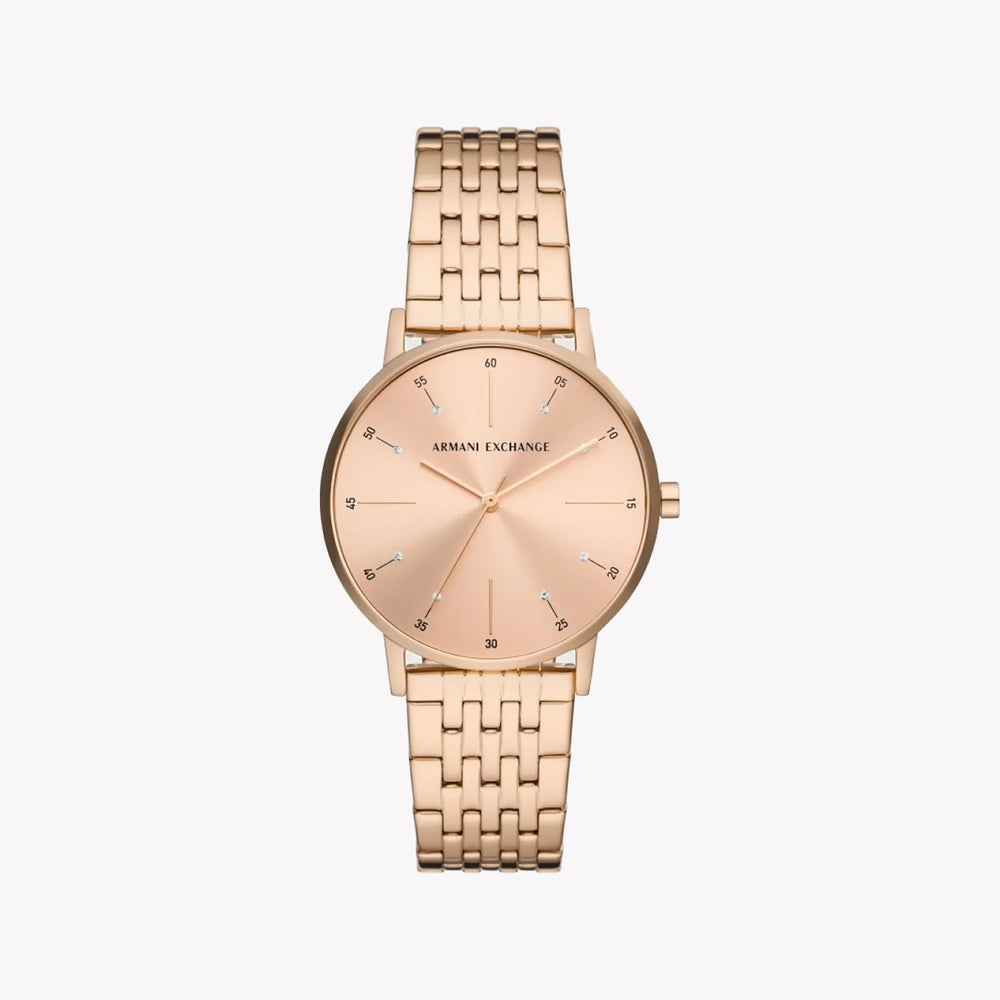 ARMANDI EXCHANGE AX5581 RADIANT ROSE GOLD - ELEGANT WOMEN'S ANALOG WATCH