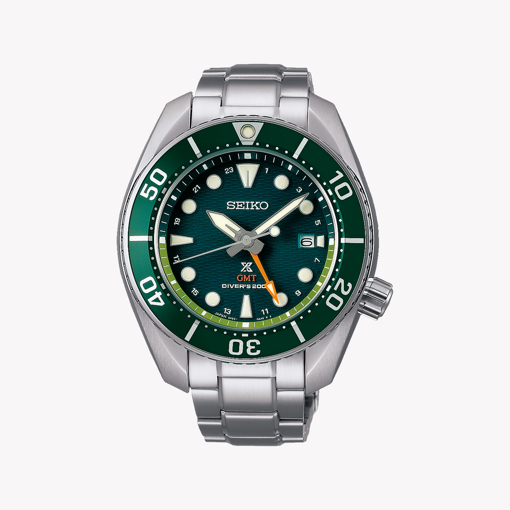 Seiko Prospex Men's Silver & Green Watch, Green Dial | Sfk003j1 by i-watch