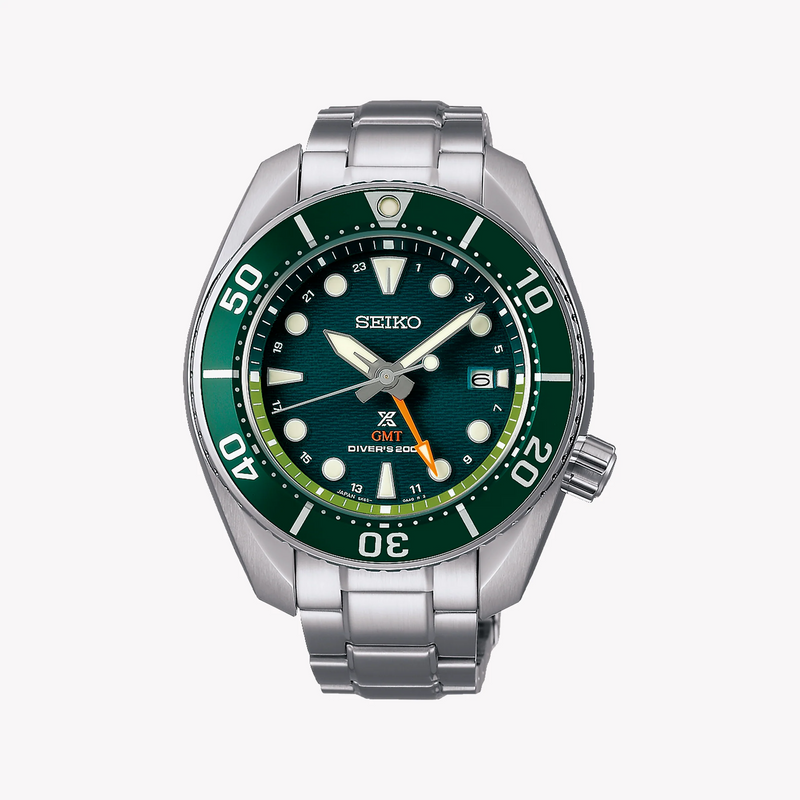 Seiko Prospex Men's Silver & Green Watch, Green Dial | Sfk003j1 by i-watch