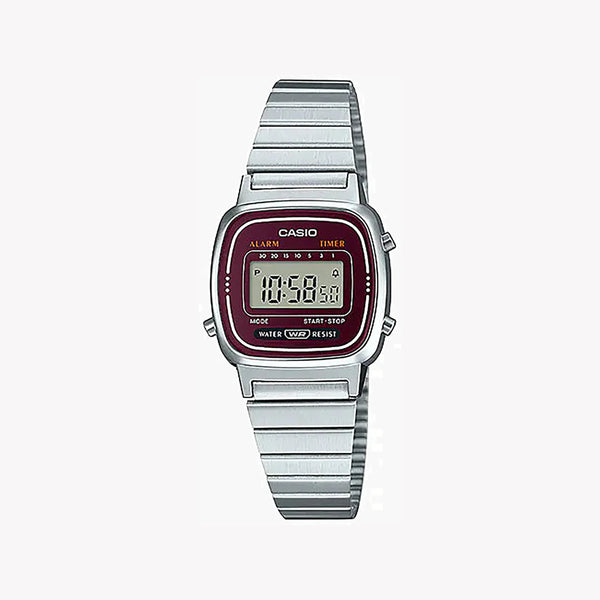 Casio La670wa-4df Retro Chic - Sporty Elegance Unisex Digital Watch With Stainless Steel BAnd and Sleek Display by i-watch