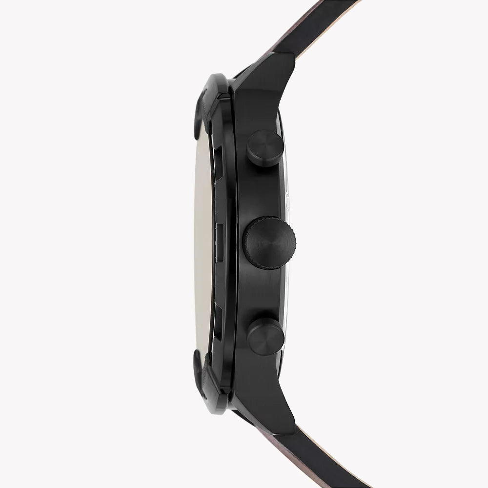 FOSSIL FS5875 CLASSIC BLACK STAINLESS STEEL - ELEGANT LEATHER MEN'S WATCH-i-Watch-2