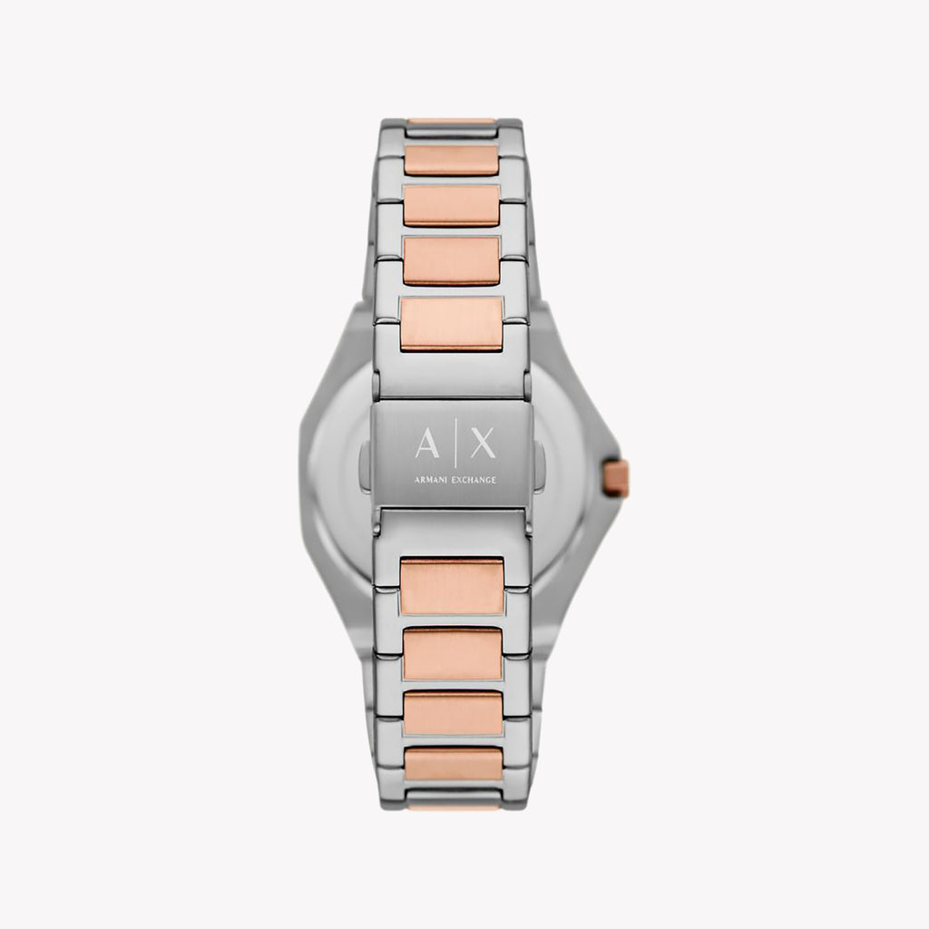 ARMANI EXCHANGE AX4607 - ELEGANT SOPHISTICATION WOMEN'S WATCH WITH SILVER-ROSE GOLD ACCENTS-i-Watch-3