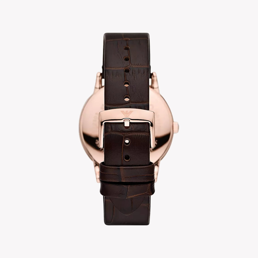 Emporio Armani Men's Rose Gold Watch, Blue Dial | Ar11566 by i-watch