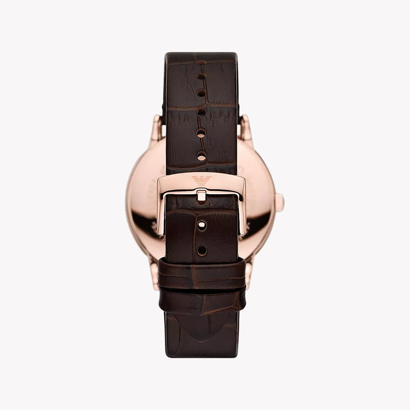 Emporio Armani Men's Rose Gold Watch, Blue Dial | Ar11566 by i-watch
