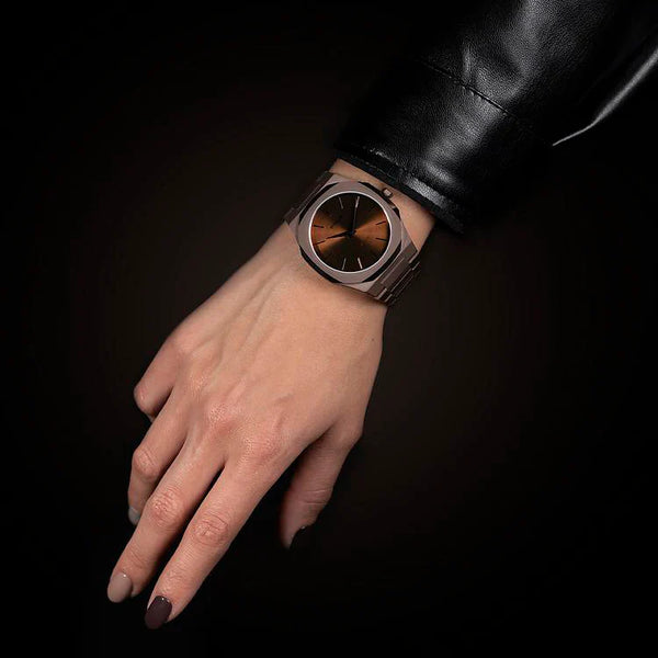 D1 MILANO Men's Rose Gold Watch, Brown Dial | D1-UTBJ10 by i-watch