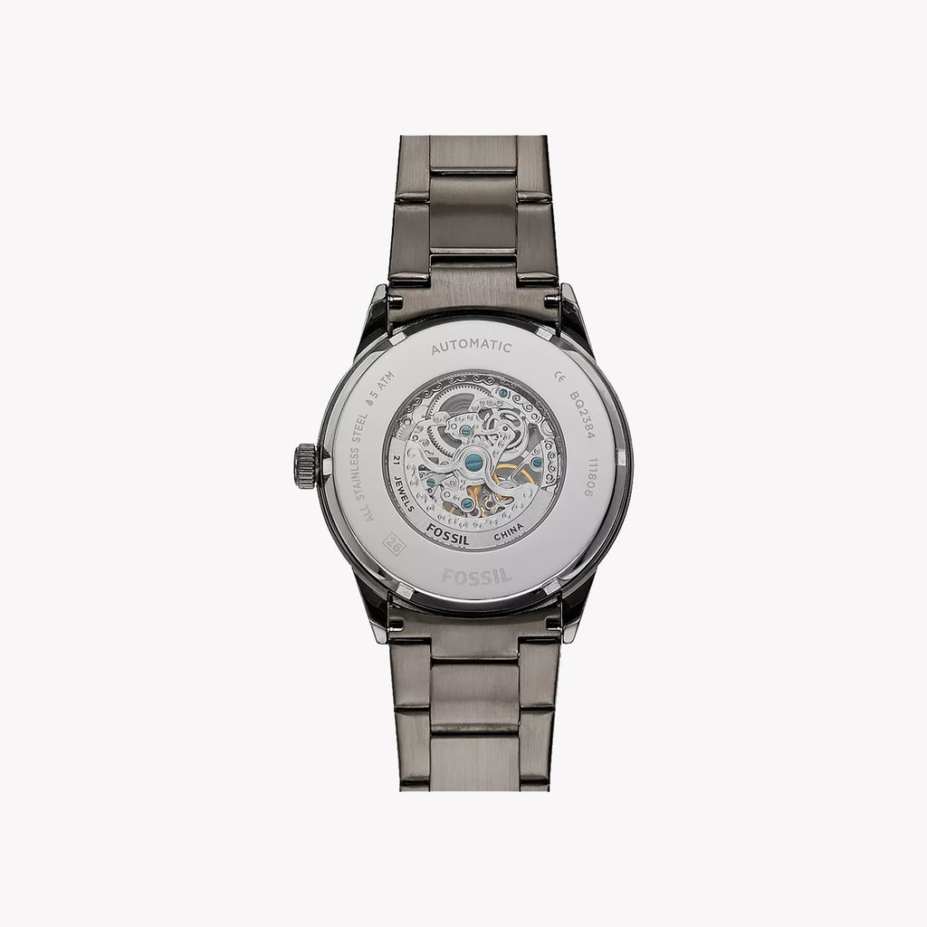 FOSSIL BQ2384 GUNMETAL ELEGANCE - TIMELESS CRAFTSMANSHIP AUTOMATIC WATCH-i-Watch-3