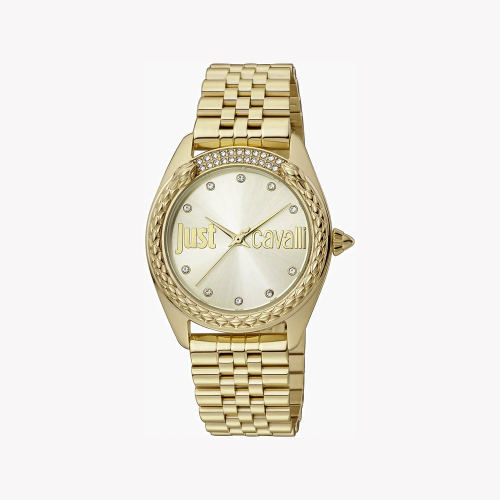 Just Cavalli Women's Gold Stainless Steel Watch, Champagne Dial | Jc1l195m0065 by i-watch