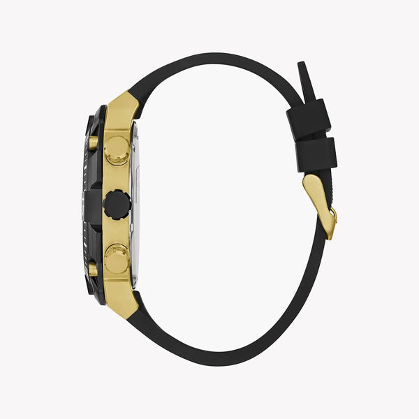 Guess Watches Men's Gold Silicone, Black Dial | Gw0264g3 by i-watch