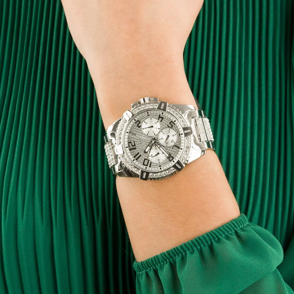 GUESS W0799G1 TIMEPIECE - BOLD SILVER STAINLESS STEEL MEN'S WATCH WITH WATER RESISTANCE-i-Watch-4