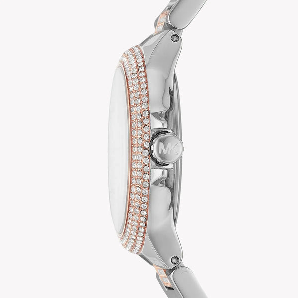 Michael Kors Women's Silver-Rose Gold Watch, Silver Dial | Mk6846 by i-watch