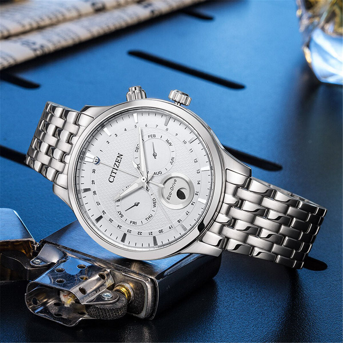 CITIZEN AP1050-56A - ELEGANT ECO-DRIVE TIMEPIECE WITH FULL CALENDAR FUNCTIONALITY