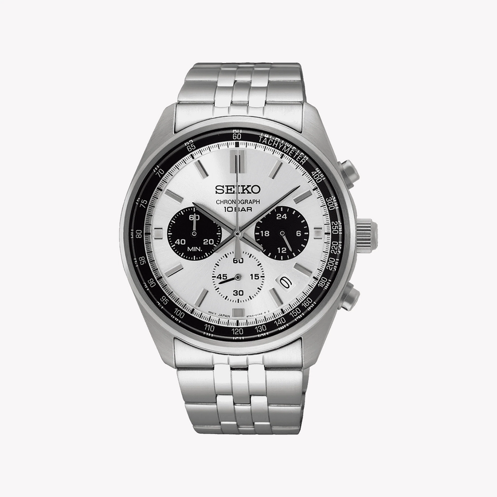 Seiko Men's Silver Stainless Steel Watch, Silver Dial | Ssb425p1 by i-watch