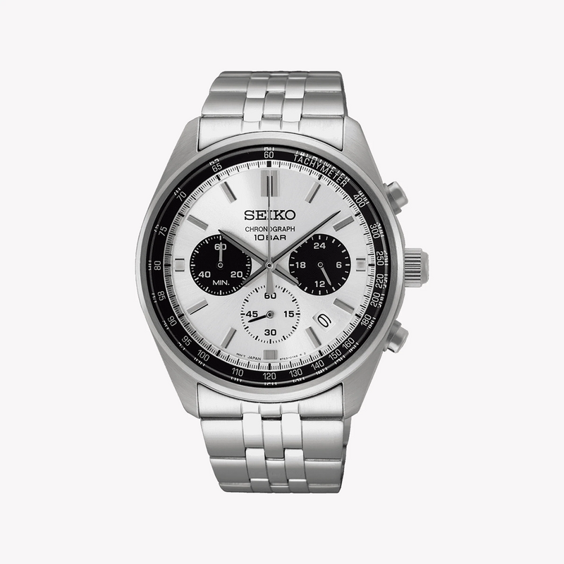 Seiko Men's Silver Stainless Steel Watch, Silver Dial | Ssb425p1 by i-watch