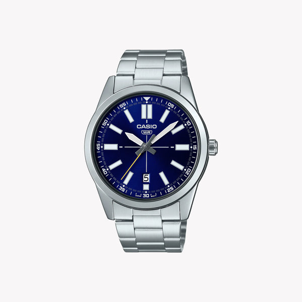 Casio Men's Stainless Steel Blue Dial Watch | Mtp-Vd02d-2e by i-watch