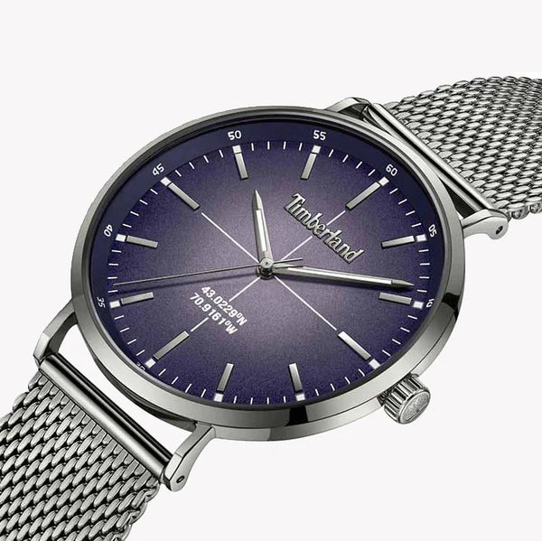 Timberland Men's Silver Watch, Blue Dial | Tdwgg2231104 by i-watch