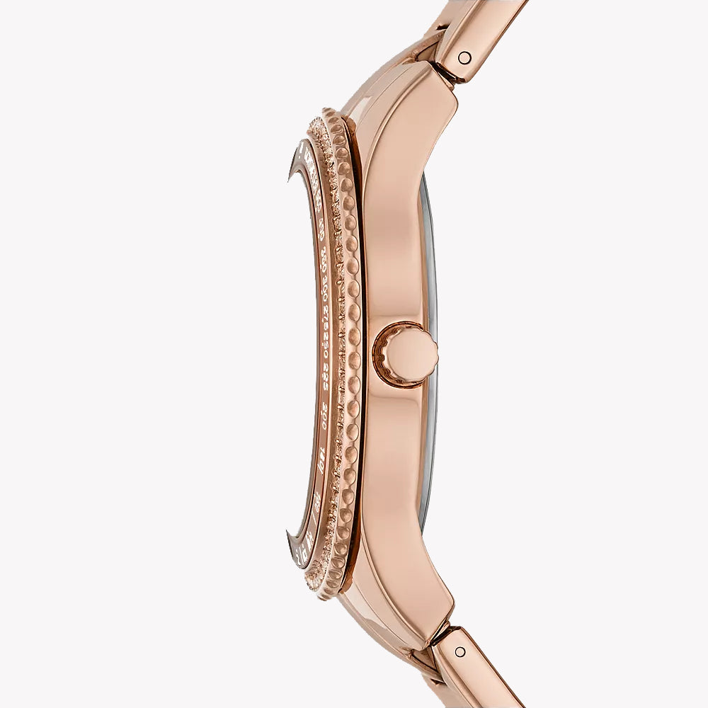 FOSSIL Women's Watch with Rose Gold Stainless Steel Case and Rose Gold Stainless Steel Band-i-Watch-2