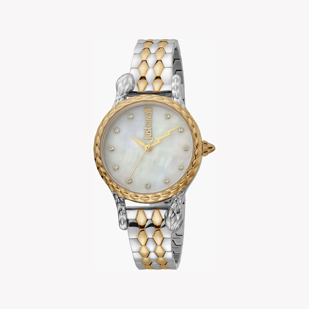 JUST CAVALLI Women's Watch with Silver & Gold Stainless Steel Case and Silver & Gold Stainless Steel Band-i-Watch-2