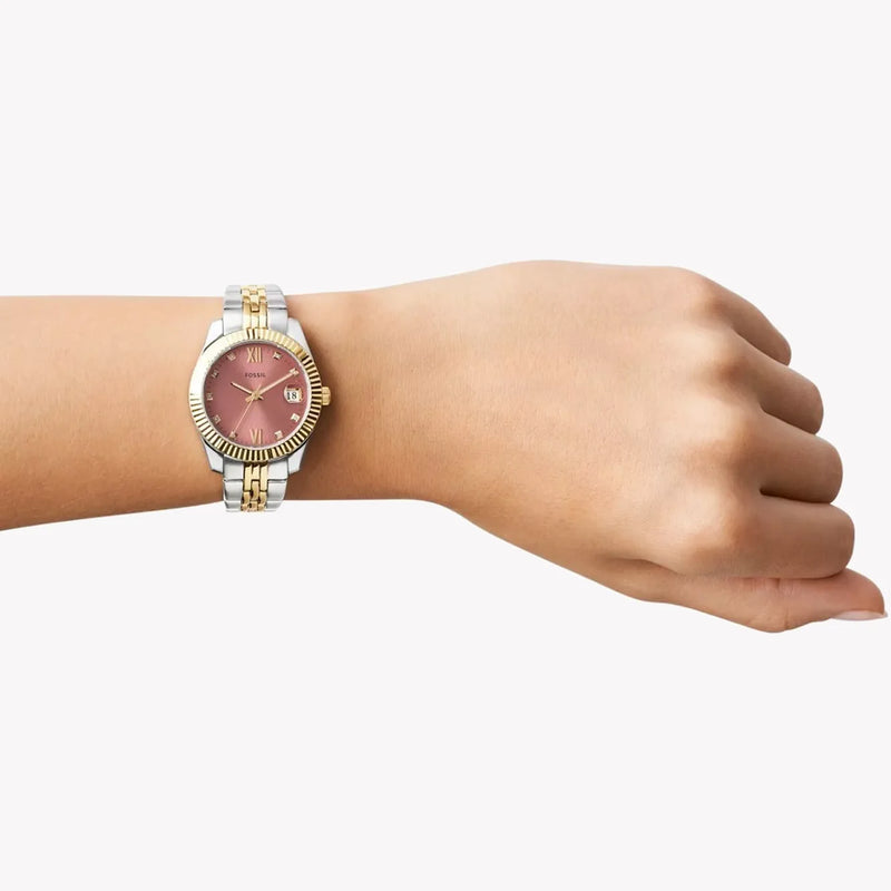 Fossil Women's Gold Watch, Pink Dial | Es5173 by i-watch