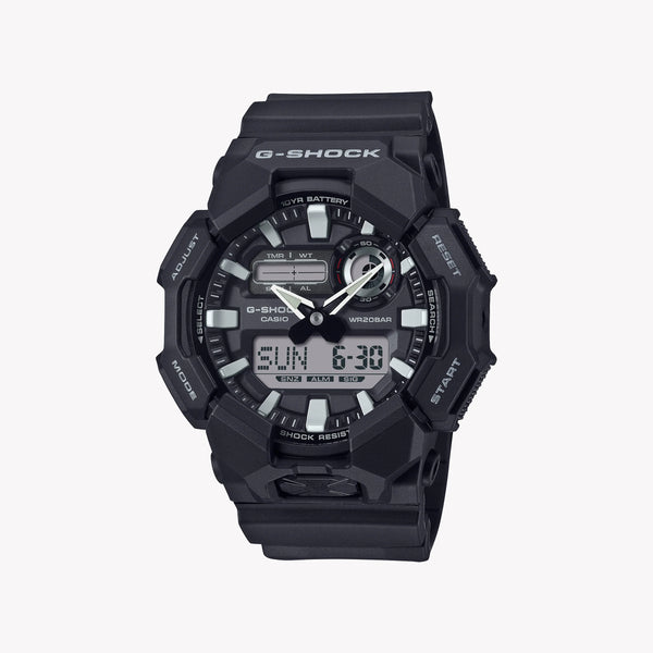 CASIO G-SHOCK GA-010-1AER POWERPLAY - ULTIMATE BLACK MEN'S SPORT WATCH