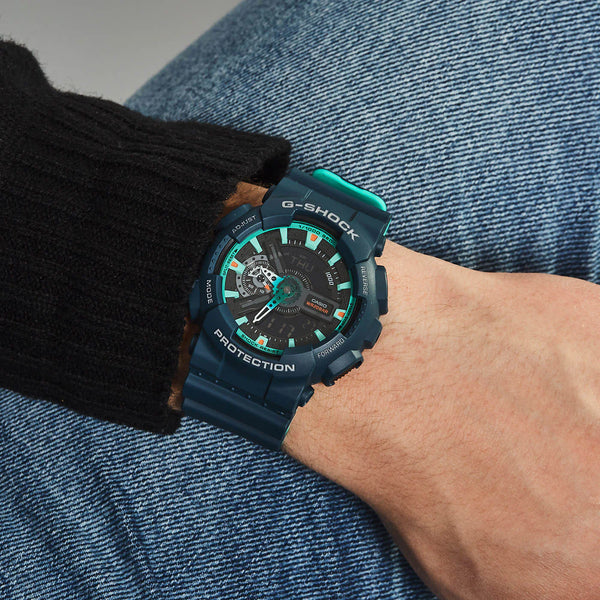 Casio G-Shock Ga-110cc-2adr Blue Powerhouse - Adventure-Ready Men's Watch by i-watch