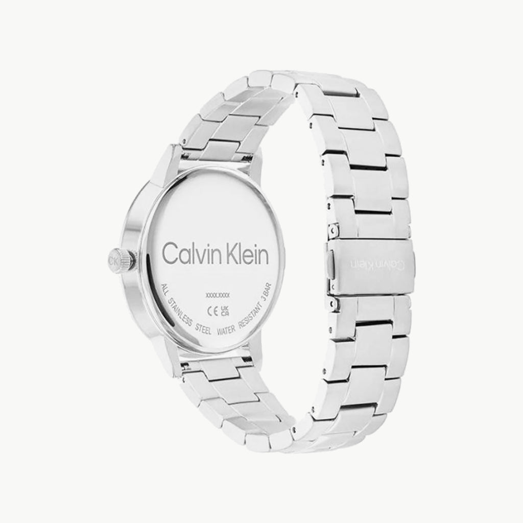 CK CALVIN KLEIN MODERN AESTHETIC - TIMELESS SILVER MEN'S WATCH with Black Dial & Stainless Steel Band-i-Watch-3