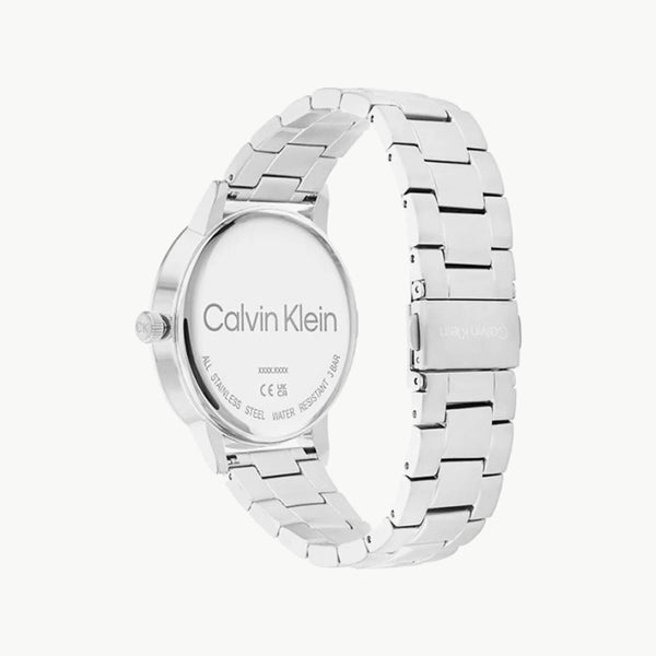 Ck Calvin Klein Men's Silver Watch, Black Dial | K2g271d6 by i-watch