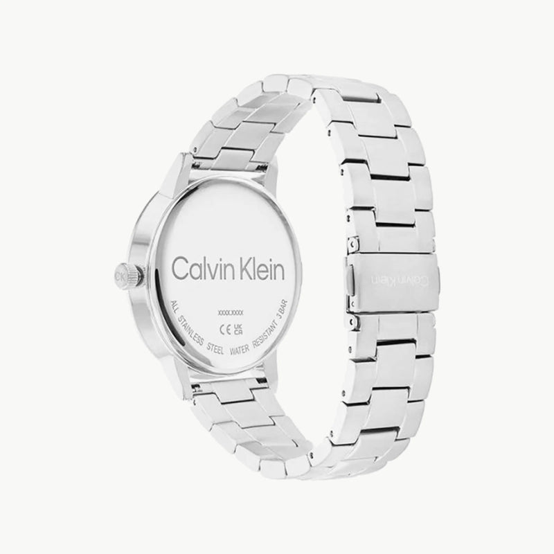 Ck Calvin Klein Men's Silver Watch, Black Dial | K2g271d6 by i-watch