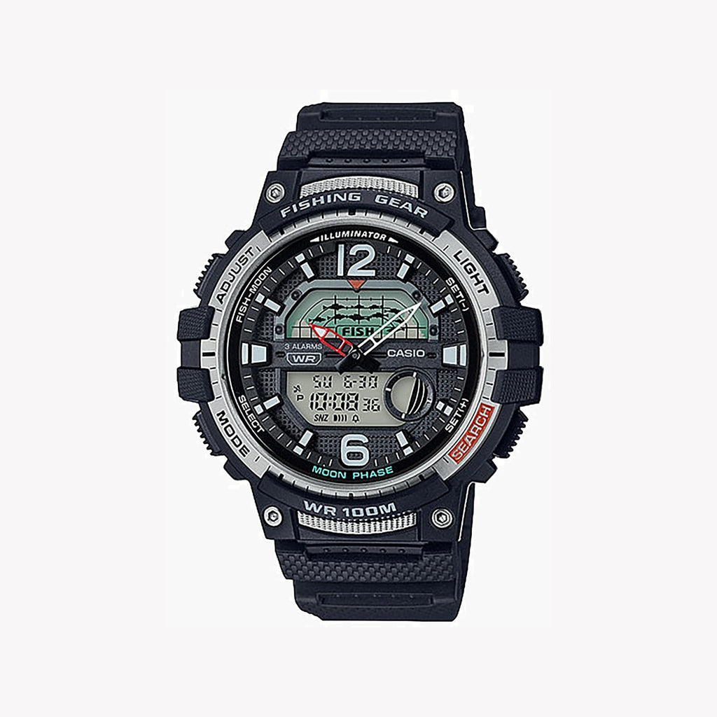 CASIO WSC-1250H-1AVDF OUTDOOR ADVENTURER - MEN'S SPORTY DIGITAL WATCH WITH BLACK RESIN BAND