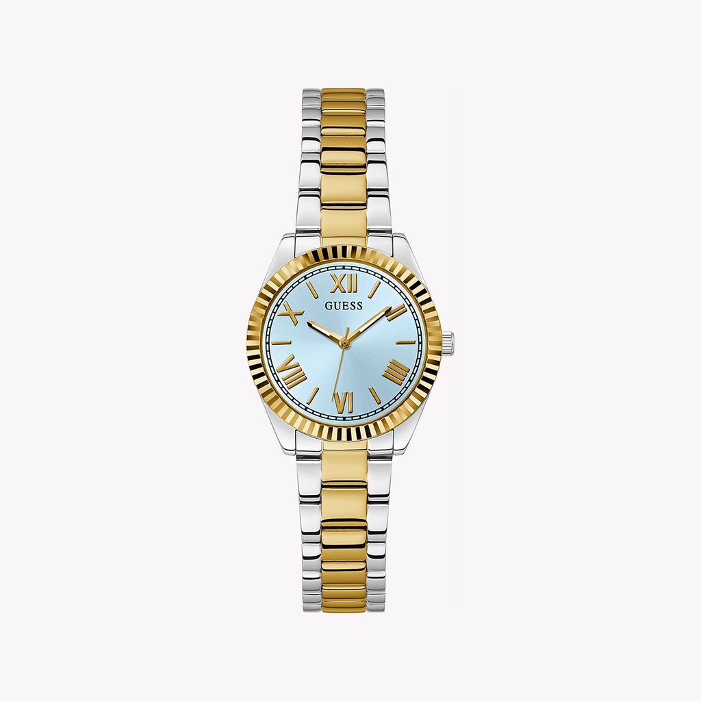 GUESS GW0687L4 CHIC ALLURE - ELEGANT WOMEN'S TIMEPIECE WITH GOLD ACCENTS & BLUE DIAL