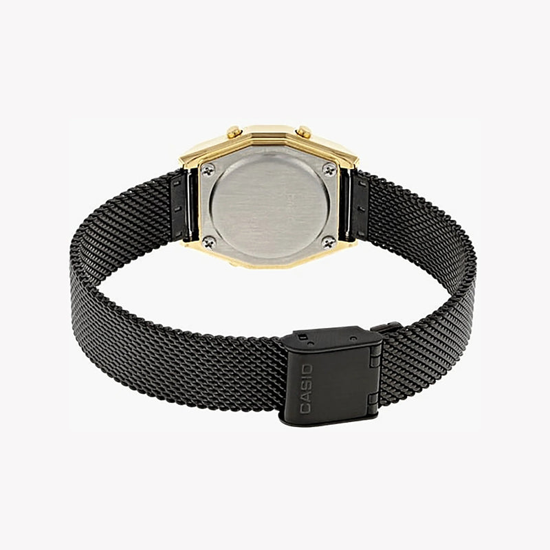 Casio La690wemb-1bdf Sporty Elegance - Women's Gold & Black Digital Timepiece by i-watch