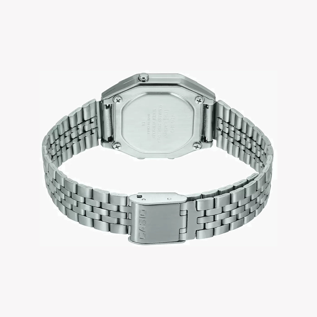 CASIO LA680WA-1BDF SPORTY ELEGANCE - VERSATILE WOMEN'S DIGITAL WATCH with Sleek Silver Design & Functional Features-i-Watch-3