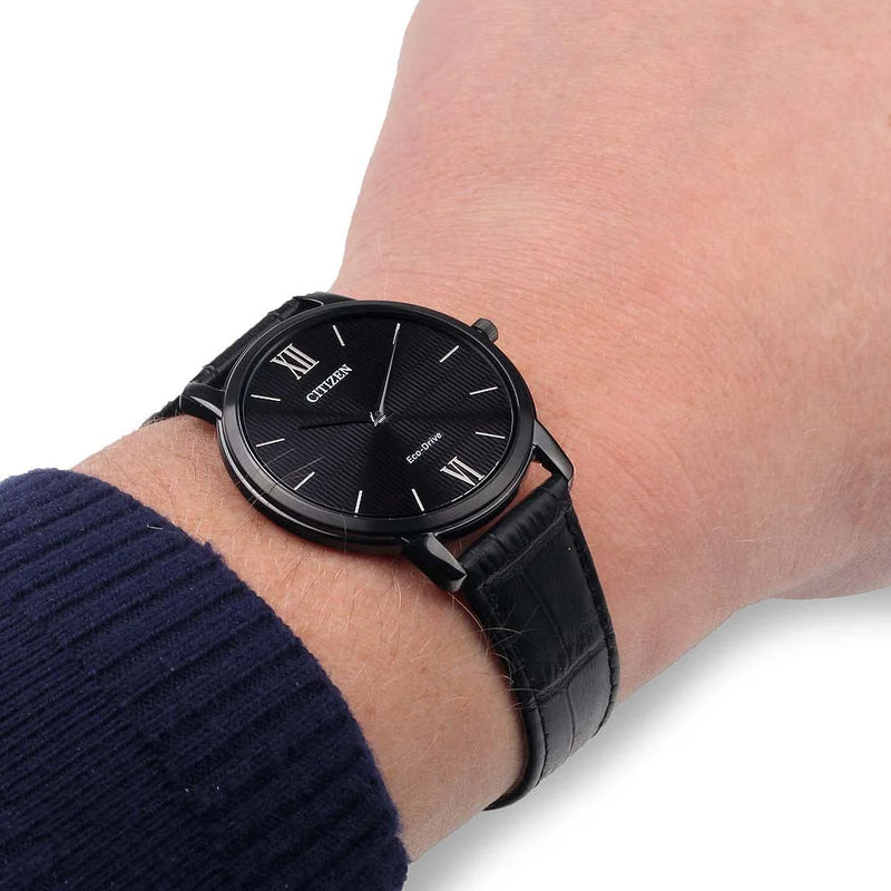Citizen Ar1135-10e Eco-Drive - Bold Black Style & Functionality Men's Watch by i-watch
