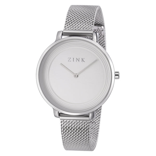 Zink Women's Watch With Silver Stainless Steel Case And Silver Stainless Steel Band by i-watch